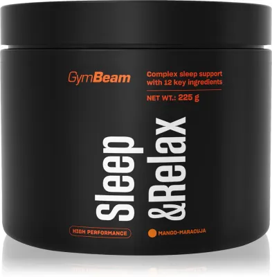Добавка для сна GymBeam Sleep Relax успокаивающая, манго, 225 г smak Mango Maracuja