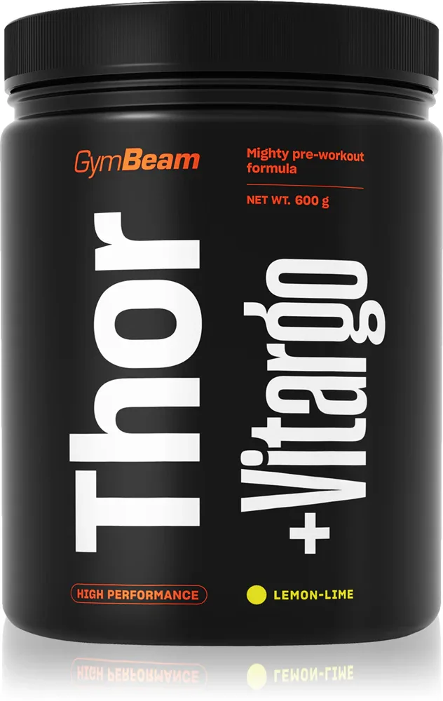 Предтренировочный комплекс GymBeam Thor Fuel + Vitargo с сахаридом Vitargo, манго, 600 г