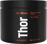 Предтренировочный комплекс GymBeam Thor Pre-Workout с кофеином и таурином, клубника, 210 г — фото 1