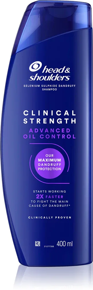 Head & Shoulders Advanced Oil Control - Шампунь против перхоти Head Shoulders Advanced Oil Control для жирных волос, гелевая консистенция, 400 мл, 400 мл
