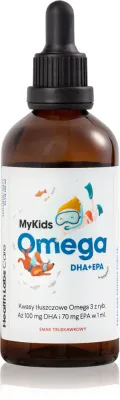Добавка к пище Health Labs Care MyKids Omega для детей, с жирными кислотами омега-3, 100 мл dla dzieci