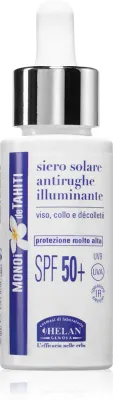 Сыворотка солнцезащитная для лица Helan MONOI de TAHITI Sun Serum увлажняющая, с витамином E, 30 мл SPF 50+