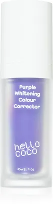 Отбеливающая зубная паста hello coco Purple Whitening Colour Corrector с фиолетовым пигментом, с ксилитом, 30 мл