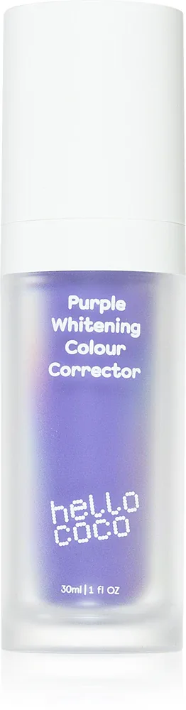 Отбеливающая зубная паста hello coco Purple Whitening Colour Corrector с фиолетовым пигментом, с ксилитом, 30 мл