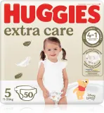 Подгузники одноразовые Huggies Extra Care Size 5 с индикатором влажности, дышащие, 28 шт — фото 1