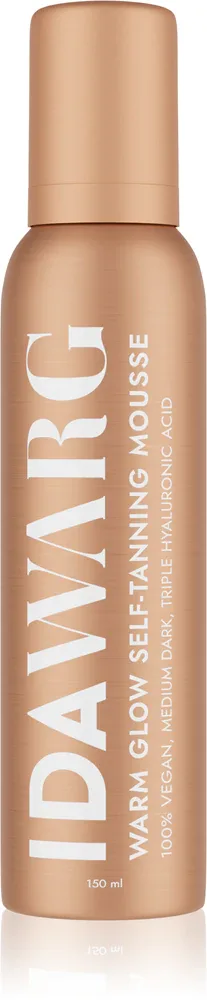 Автозагар-мусс для тела IDA WARG Beauty Self-Tanning Mousse Warm Glow быстро впитывается, увлажняющий, 150 мл