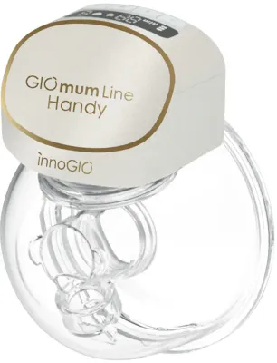 Молокоотсос электрический двойной innoGIO GIOmum Handy Double беспроводной, со светодиодным дисплеем, 1 шт
