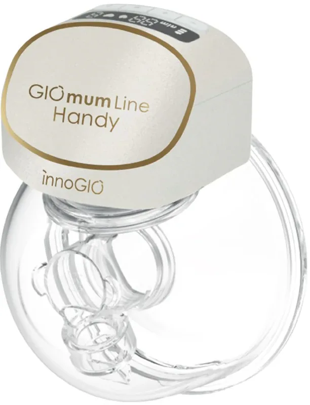 Молокоотсос электрический двойной innoGIO GIOmum Handy Double беспроводной, со светодиодным дисплеем, 1 шт