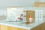 Молокоотсос электрический innoGIO GIOmum Line Premium Warm Single с массажной вкладкой и ЖК-дисплеем, 1 шт — фото 3