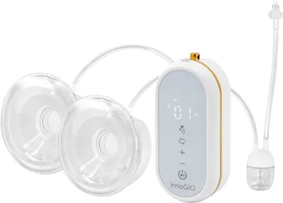 Молокоотсос электрический innoGIO GIOmum Line Soft with Nasal Aspirator с назальным аспиратором, 3 режима, 1 шт