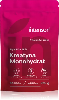 Креатин моногидрат Intenson Kreatyna Monohydrat для интенсивных тренировок, 260 г