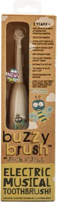Щётка зубная электрическая детская Jack N’ Jill Buzzy Brush с мелодией и таймером, со сменной насадкой, 1 шт