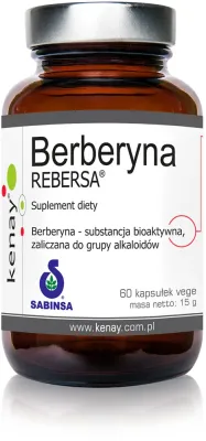 Добавка к пище Kenay Berberine Rebersa с берберином, 60 капсул