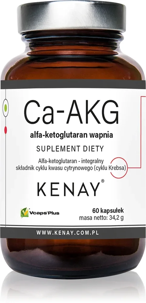 Добавка к пище Kenay Ca-AKG calcium alpha-ketoglutarate антиоксидант, 60 капсул