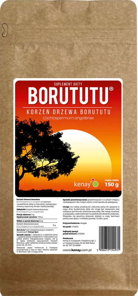 Добавка к пище Kenay Borututu для очищения организма, 150 г