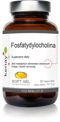 Добавка к пище Kenay Fosfatydylocholina с фосфатидилхолином, 60 капсул