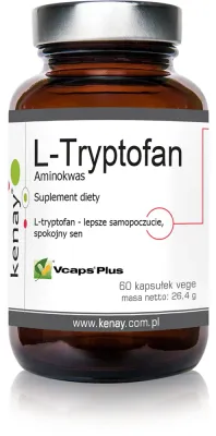 Добавка к пище Kenay L-Tryptofan с триптофаном, 60 капсул