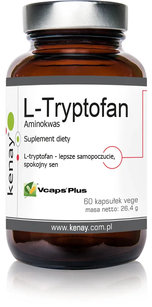Добавка к пище Kenay L-Tryptofan с триптофаном, 60 капсул