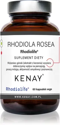 Добавка к пище Kenay Rhodiola Rosea Rhodiolife адаптоген, 60 капсул