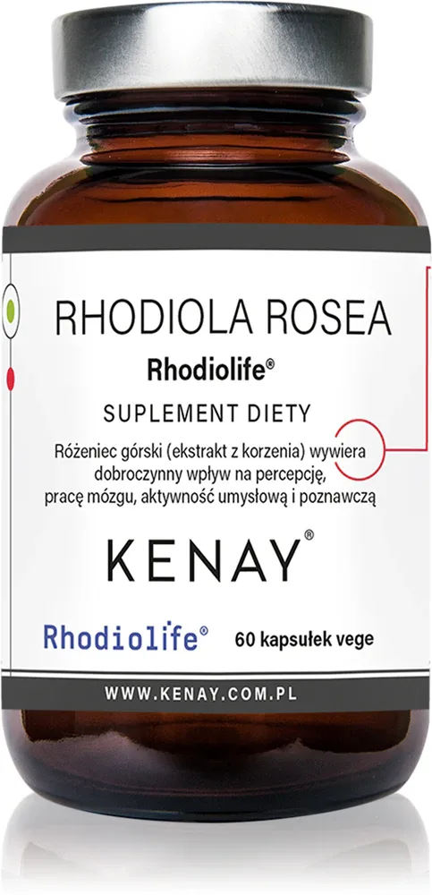 Добавка к пище Kenay Rhodiola Rosea Rhodiolife адаптоген, 60 капсул