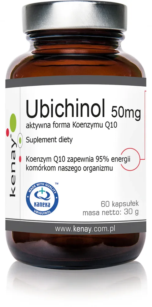 Добавка к пище Kenay Ubichinol 50 mg Koenzym Q10, 60 капсул