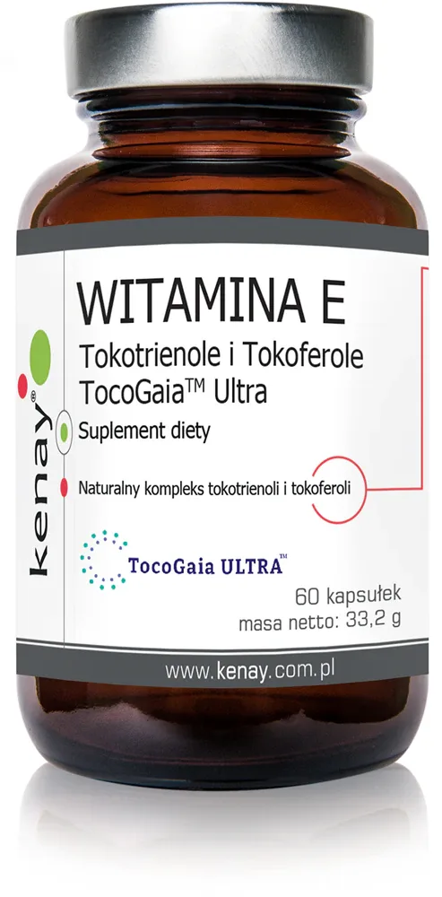Добавка к пище Kenay Witamina E TocoGaia Ultra с витамином E, 60 капсул