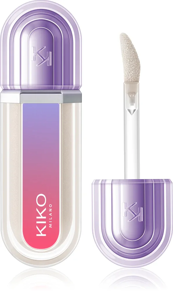 Блеск для губ KIKO Milano 3D Hydra Xtreme Lipgloss с эффектом объёма, прозрачный, 6 мл, оттенок 07 Pearl Bloom