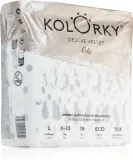 Подгузники детские Kolorky Deluxe Velvet Dots эко, с индикатором влаги, 19 шт — фото 1