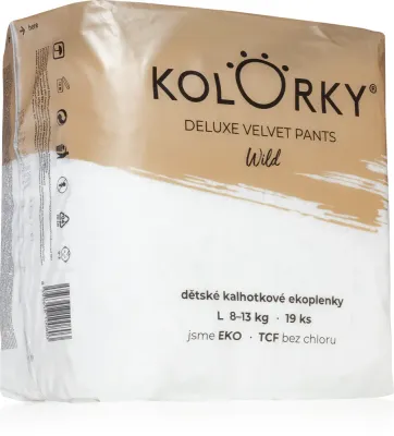 Трусики-подгузники детские Kolorky Deluxe Velvet Pants Wild с индикатором влажности, 19 шт