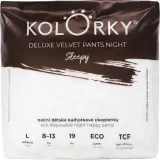 Трусики-подгузники детские Kolorky Deluxe Velvet Pants Night Sleepy ночные, с индикатором влаги, 19 шт — фото 1