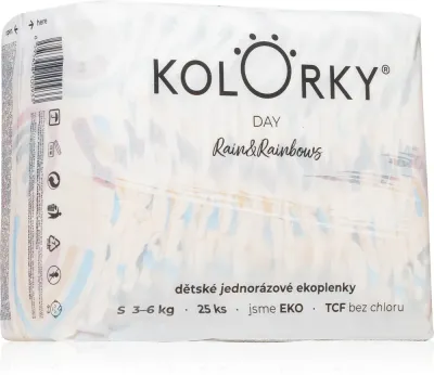 Подгузники детские Kolorky Day Rain Rainbow эко, из натуральных материалов, 25 шт