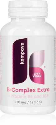 Биологически активная добавка Kompava B-Complex Extra витамины группы B, 120 капсул