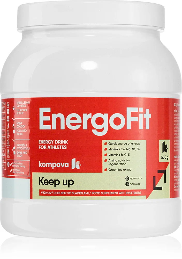 Напиток изотонический Kompava EnergoFit со вкусом апельсина, 500 г