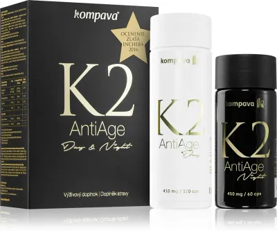 Биологически активная добавка Kompava K2 ANTI AGE с коэнзимом Q10, 180 капсул