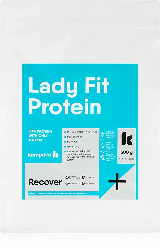 Протеин Kompava Lady Fit Protein для женщин, со вкусом шоколада и вишни, 500 г