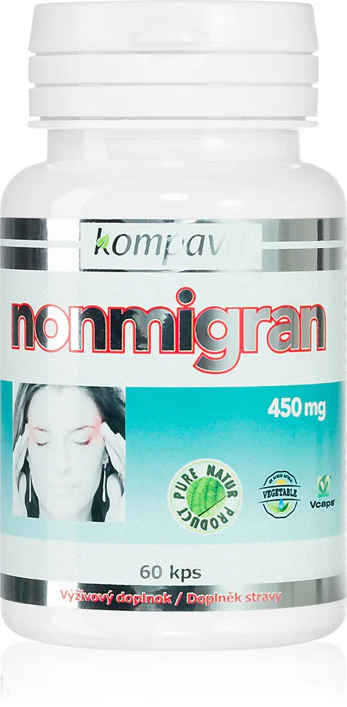 Добавка к пище Kompava NonMigran с витаминами B2 и C, 60 капсул