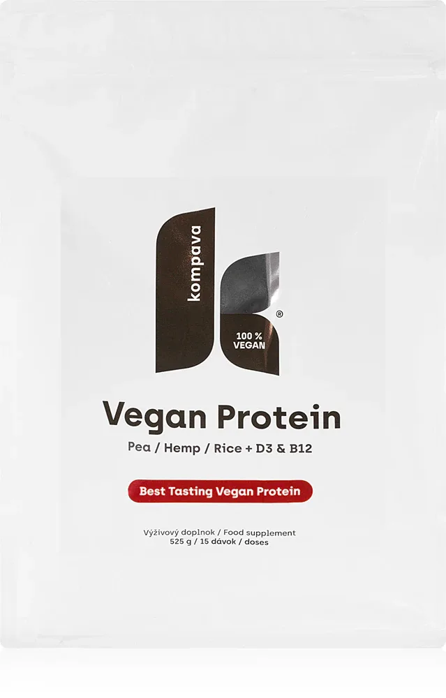 Растительный протеин Kompava Vegan Protein со вкусом какао, 525 г smak Chocolate/Orange