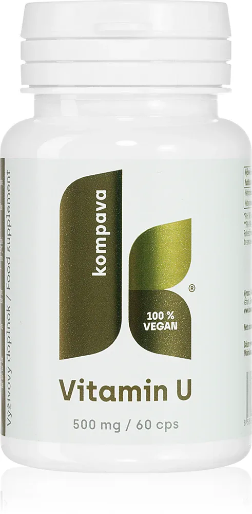 Добавка к пище Kompava Vitamin U для поддержки пищеварения, 60 капсул