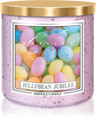 Свеча ароматическая Kringle Candle Lemon Sugar Marshmallow с фруктовым гурманским ароматом, соевый воск, 467 г