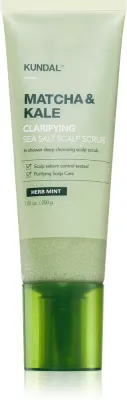 Пилинг для волос KUNDAL Matcha Kale Herb Mint очищающий, для кожи головы, 200 г