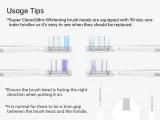 Головки сменные для зубной щётки Laifen Super-Clean Transparent 2.0 со щетиной средней мягкости, 3 шт — фото 5