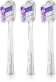Головки сменные для зубной щётки Laifen Ultra-Whitening Transparent 2.0 против налёта, 3 шт — фото 1