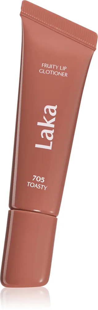 Блеск для губ Laka Fruity Lip Glotioner увлажняющий, с высоким блеском, 10 мл, оттенок 705 Toasty