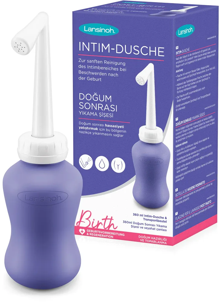 Бутылочка для интимной гигиены Lansinoh Birth Post-Birth Wash Bottle со складной головкой, 360 мл