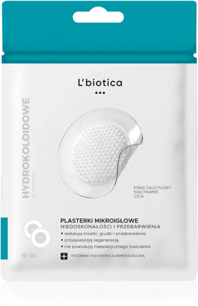 Патчи для проблемной кожи L’biotica Microneedle Patches с салициловой кислотой и ниацинамидом, 18 шт