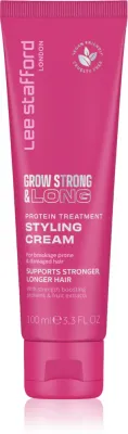 Несмываемый крем-кондиционер для волос Lee Stafford Grow Strong Long Styling Cream с пептидами, 100 мл
