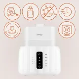 Подогреватель для детских бутылочек Lionelo Thermup Double White Bottle Warmer 6in1 с функцией стерилизации, 1 шт — фото 3