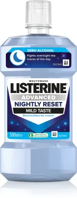 Ополаскиватель для полости рта Listerine Advanced Nightly Reset реминерализующий, для применения на ночь, 500 мл