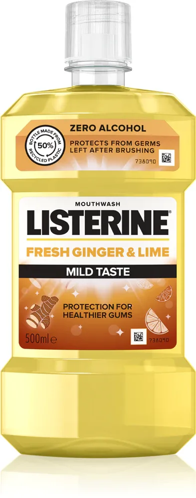 Ополаскиватель для полости рта Listerine Fresh Ginger Lime со вкусом имбиря и лайма, 500 мл