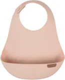 Нагрудник для малышей LOVI Bib силиконовый, с карманом, 1 шт Nude — фото 1